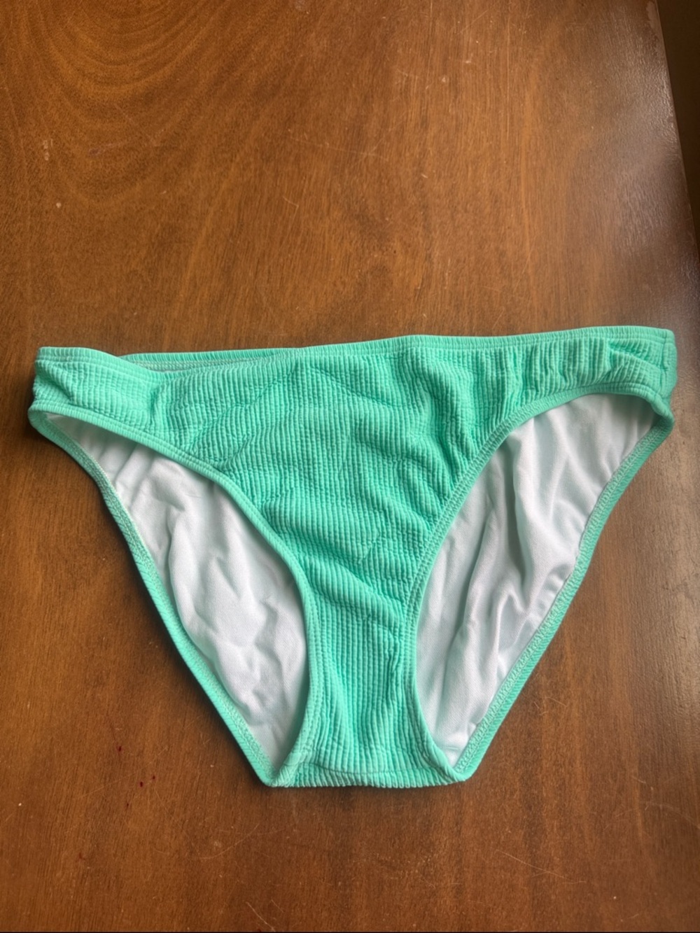 Salt + Cove Mint Green Ribbed Bikini Bottom .Size Large